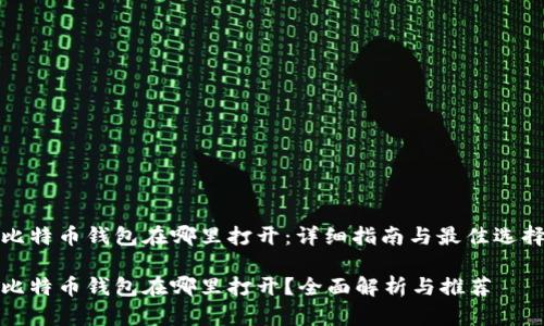 比特币钱包在哪里打开:详细指南与最佳选择
比特币钱包在哪里打开?全面解析与推荐