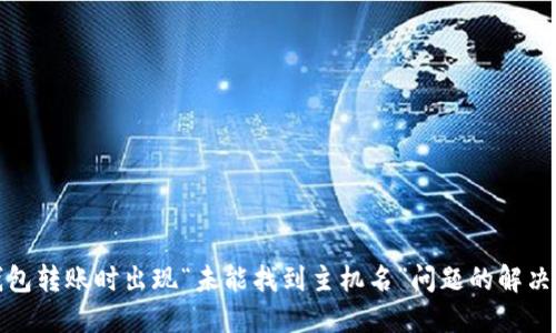 TP钱包转账时出现“未能找到主机名”问题的解决方案